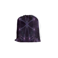Geometric-art-001 Drawstring Pouch (small) by nateshop