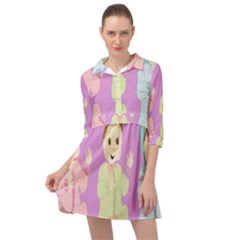 Happy 02 Mini Skater Shirt Dress by nateshop
