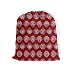 Abstract Knot Geometric Tile Pattern Drawstring Pouch (xl) by GardenOfOphir