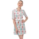 Spatula Spoon Pattern Belted Shirt Dress View1