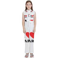 I Love Gary Kids  Sleeveless Ruffle Edge Band Collar Chiffon One Piece by ilovewhateva