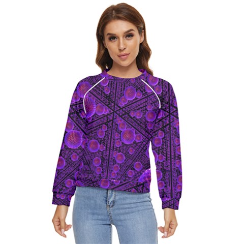 Spheres-combs-structure-regulation Women s Long Sleeve Raglan Tee by Simbadda