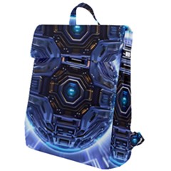 Digital Technology Flap Top Backpack by Ravend