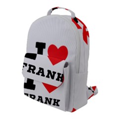 I Love Frank Flap Pocket Backpack (large) by ilovewhateva