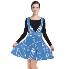 Education Plunge Pinafore Dress by nateshop
