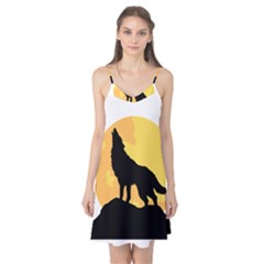 Wolf Wild Animal Night Moon Camis Nightgown  by Semog4