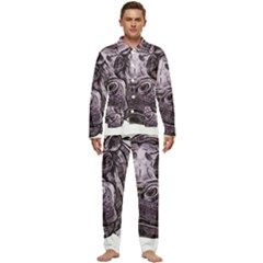 Hippopotamus Animal Wildlife Hippo Men s Long Sleeve Velvet Pocket Pajamas Set by Semog4