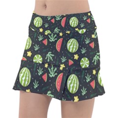 Watermelon Berries Patterns Pattern Classic Tennis Skirt by Semog4