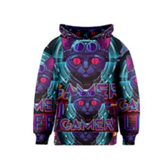Gamer Life Kids  Pullover Hoodie by minxprints