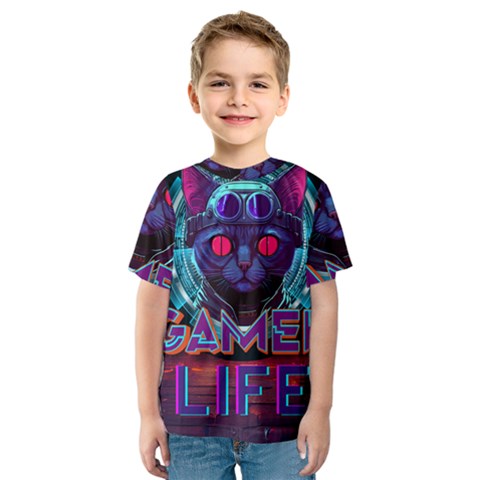 Gamer Life Kids  Sport Mesh Tee by minxprints
