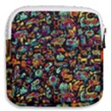 Cartoon Monster Pattern Abstract Background Mini Square Pouch View2