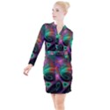 Circle Art 3d Artwork Graphics Vortex Colorful Digital Art Button Long Sleeve Dress View1