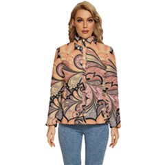 Colorful Paisley Background Artwork Paisley Patterns Women s Puffer Bubble Jacket Coat by Semog4