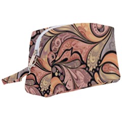 Colorful Paisley Background Artwork Paisley Patterns Wristlet Pouch Bag (large) by Semog4