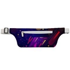 Colorful Abstract Background Creative Digital Art Colorful Geometric Artwork Active Waist Bag by Semog4