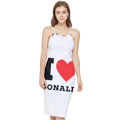 I Love Donald Bodycon Cross Back Summer Dress by ilovewhateva