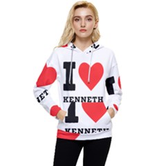 I Love Kenneth Women s Lightweight Drawstring Hoodie by ilovewhateva