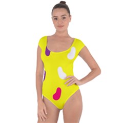 Pattern-yellow - 1 Short Sleeve Leotard  by nateshop