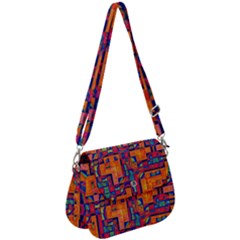 Background Graphic Beautiful Wallpaper Art Abstract Saddle Handbag by Jancukart