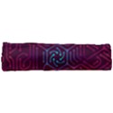 Circuit Hexagonal Geometric Pattern Background Purple Full Print Rope Handle Tote (Small) View3