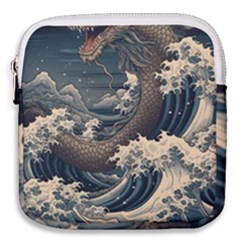 Sea Dragon Kanagawa Sea Monster Mini Square Pouch by Jancukart