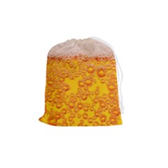 Beer Texture Drinks Texture Drawstring Pouch (medium) by Semog4