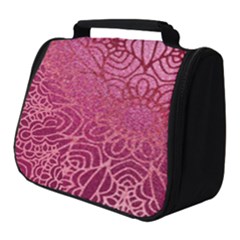 Pink Mandala Glitter Bohemian Girly Glitter Full Print Travel Pouch (small) by Semog4