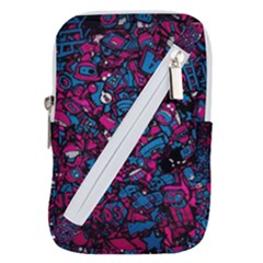 Grafitti Graffiti Abstract Artwork Digital Belt Pouch Bag (large) by Semog4