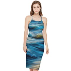 Waves Abstract Waves Abstract Bodycon Cross Back Summer Dress by Semog4