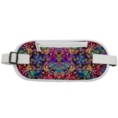 Flower Patterns Abstract Pattern Digital Art Rounded Waist Pouch by Semog4