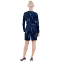 Flag Patterns On Forex Charts Button Long Sleeve Dress View2