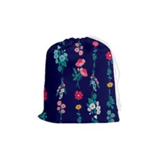 Flowers Pattern Bouquets Colorful Drawstring Pouch (medium) by Semog4