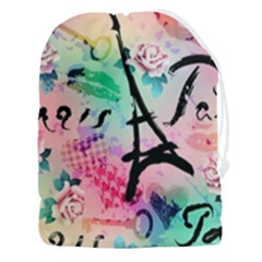 From Paris Abstract Art Pattern Drawstring Pouch (3xl) by Semog4