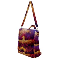 Phoenix Bird Crossbody Backpack by Semog4