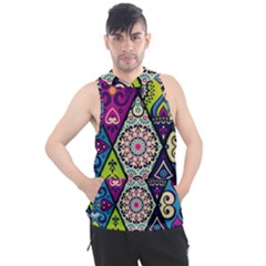 Ethnic Pattern Abstract Men s Sleeveless Hoodie by Semog4