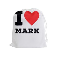 I Love Mark Drawstring Pouch (xl) by ilovewhateva