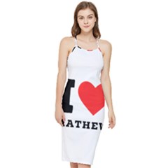 I Love Mathew Bodycon Cross Back Summer Dress by ilovewhateva