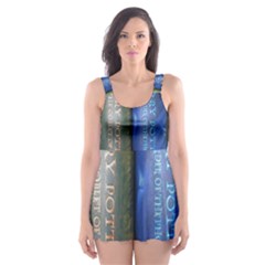 Vintage Collection Book Skater Dress Swimsuit by Semog4