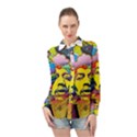 Psychedelic Rock Jimi Hendrix Long Sleeve Chiffon Shirt View1