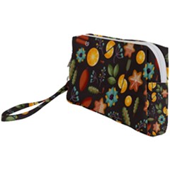 Christmas Seamless Pattern Wristlet Pouch Bag (small) by Semog4