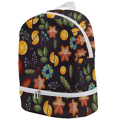 Christmas Seamless Pattern Zip Bottom Backpack by Semog4