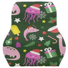 Colorful Funny Christmas Pattern Car Seat Back Cushion  by Semog4