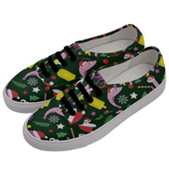 Colorful Funny Christmas Pattern Men s Classic Low Top Sneakers by Semog4