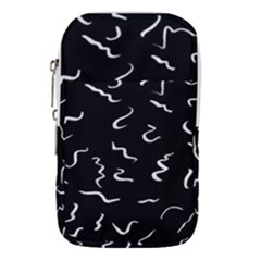 Scribbles Lines Drawing Picture Waist Pouch (large) by Semog4
