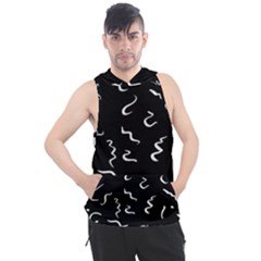 Scribbles Lines Drawing Picture Men s Sleeveless Hoodie by Semog4