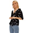 Scribbles Lines Drawing Picture Lightweight Drawstring Hooded Top View2