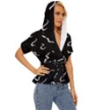 Scribbles Lines Drawing Picture Lightweight Drawstring Hooded Top View3