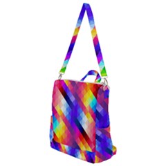 Abstract Background Colorful Pattern Crossbody Backpack by Semog4