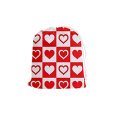 Background Card Checker Chequered Drawstring Pouch (medium) by Semog4