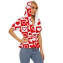 Background Card Checker Chequered Lightweight Drawstring Hooded Top View3